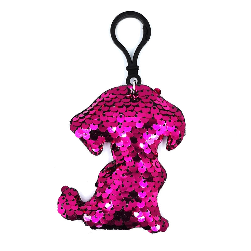 Reflective Sequin Keychain Fashion Cartoon Animal Pendant Bag Pendant