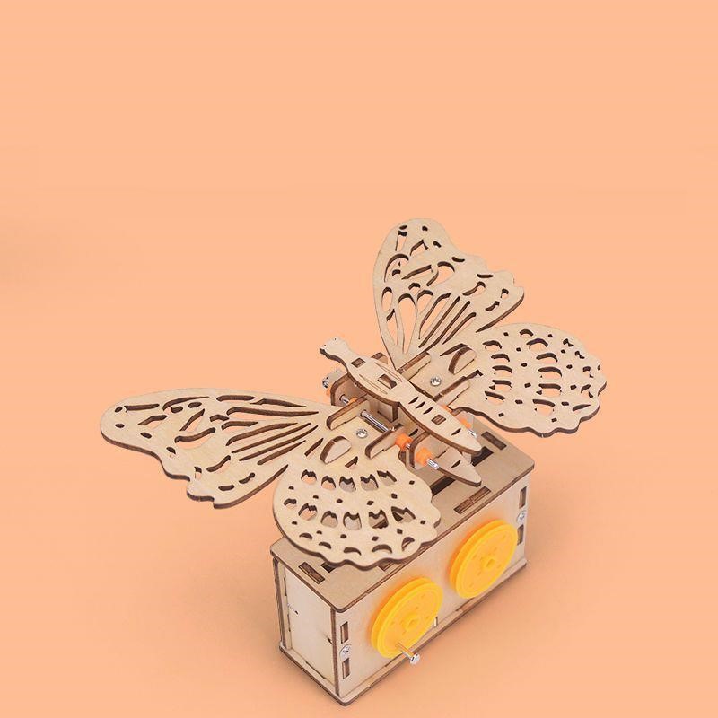 Electric butterfly mechanical white embryo model teaching aids diy handmade material bionic flying butterfly model | 168DEAL