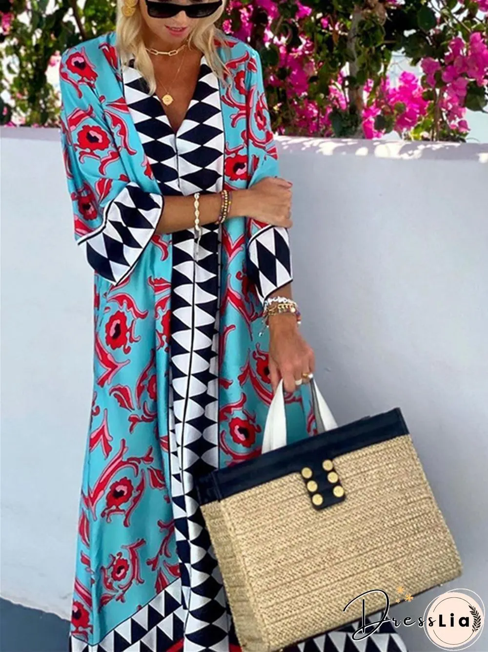 Bohemian Fashion Casual Printed Long Skirt