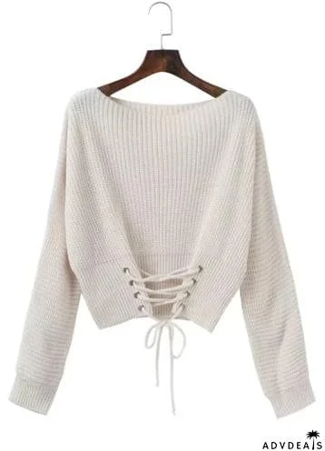 Off Shoulder Lightweight Chunky Sweater
