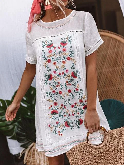 Dreaming Of Summer Embroidered Dress-Mayoulove