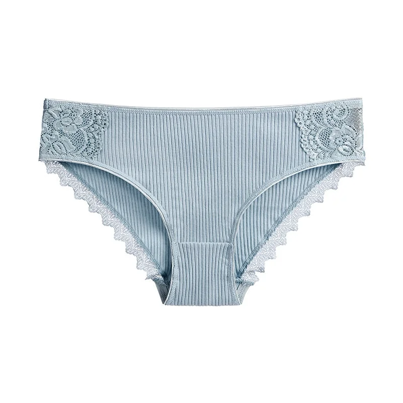 1 Pcs Woman Underwear Lace Cotton Briefs Female High Quality Soft Breathable Panties Underwear For Woman Briefs New BANNIROU