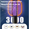 Folding Electric Mosquito Swatter Bug Zapper for Indoor Outdoor Electric Fly Swatter USB Rechargeable Mosquito Zapper Racket, 3-Layer Safety Mesh for Home, Outdoor, Garden