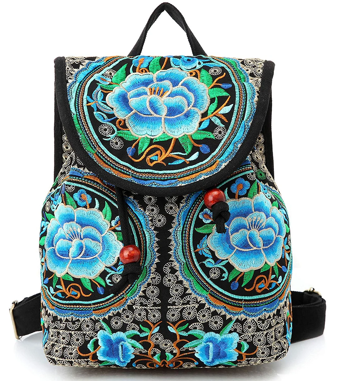 Backpack Purse for Women Vintage Handbag Small Drawstring Casual Travel Shoulder Bag Daypack…