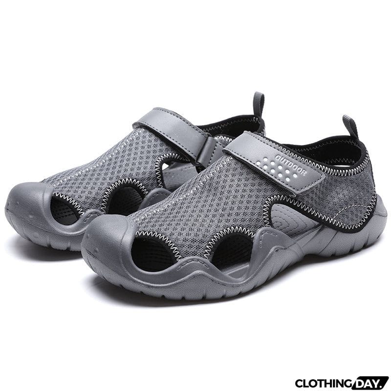 Large Size Cozy Mesh Velcro Sandals for Male