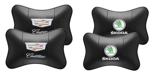 Car Genuine Leather Neck Pillow