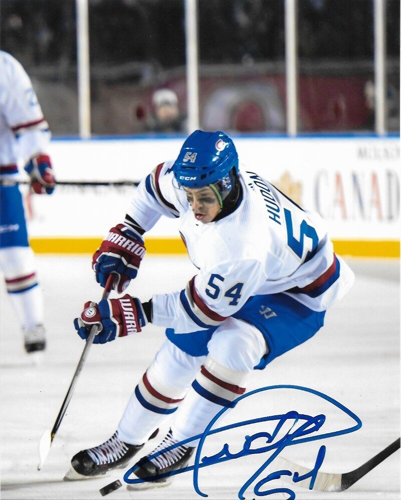 Montreal Canadiens Charles Hudon Signed Autographed 8x10 NHL Photo Poster painting COA #5