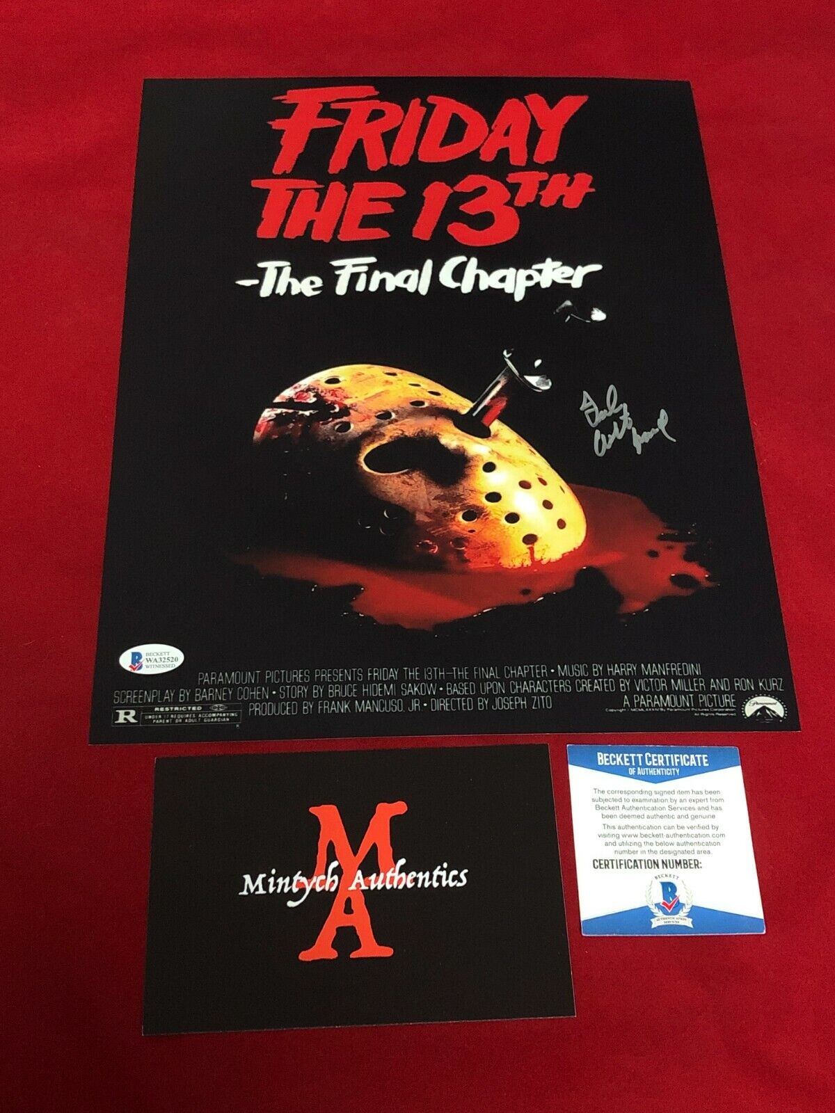 TED WHITE AUTOGRAPHED SIGNED 11x14 Photo Poster painting! JASON! FRIDAY THE 13TH! BECKETT COA!