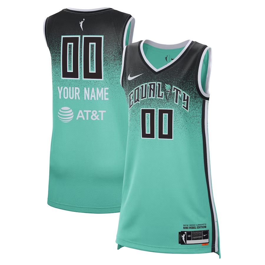 Men's New York Liberty Mint 2023 Rebel Edition Custom Victory Player Jersey