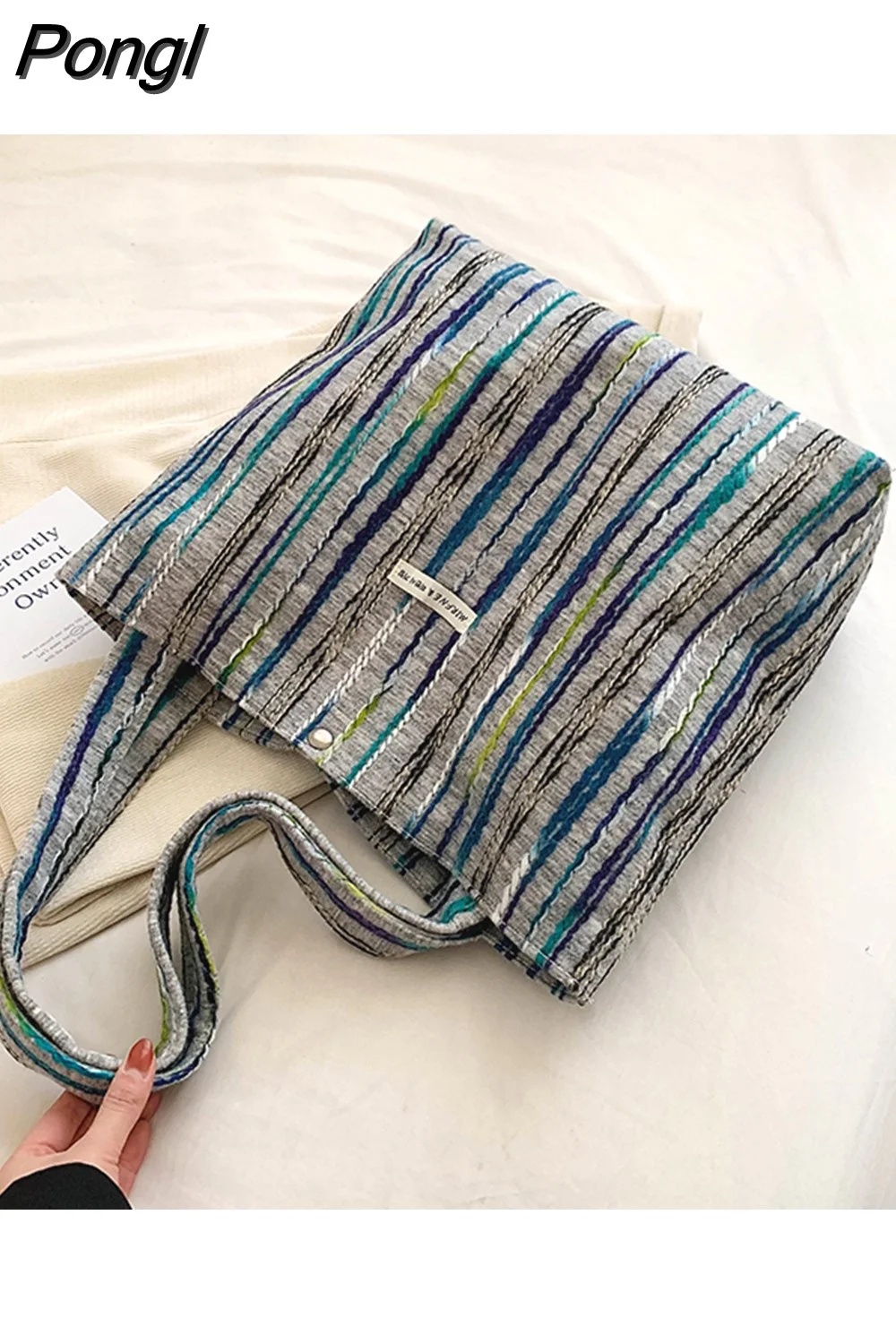 Pongl Capacity New Fashion Versatile Shoulder Tote Bag Luxury Designer Casual Handbag Summer Shopping For Women 2023 Work Purses