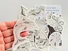 【12 PCS】Water Soluble Sea Animals Hand Embroidery Pattern,peel and stick paper for ornaments