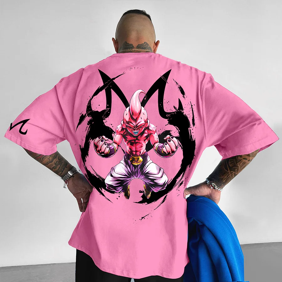 Oversize Dragon Ball Majin Buu Print Tee