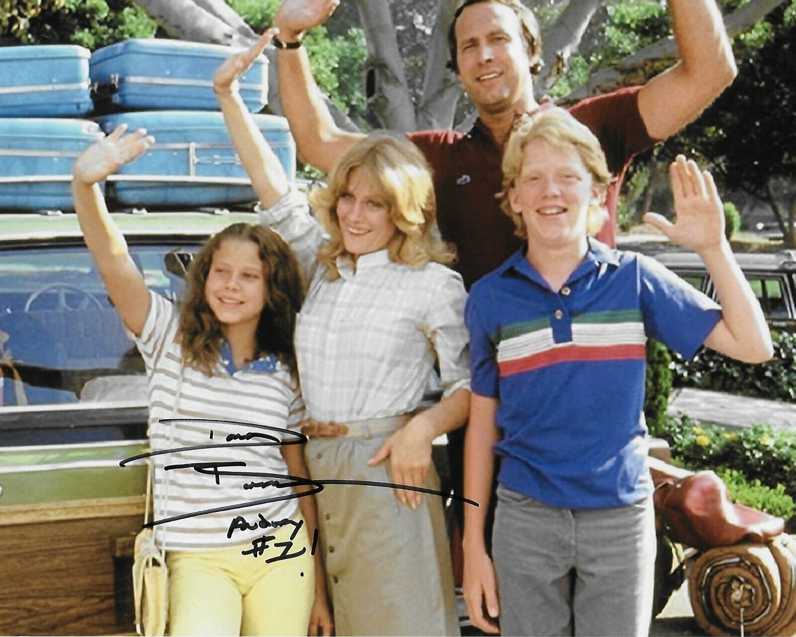 Dana Barron Vacation Original Autographed 8X10 Photo Poster painting signed at Hollywood Show #4