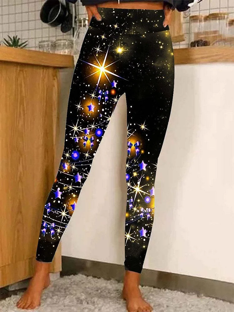 Plus Size Christmas  Stretch Leggings VangoghDress