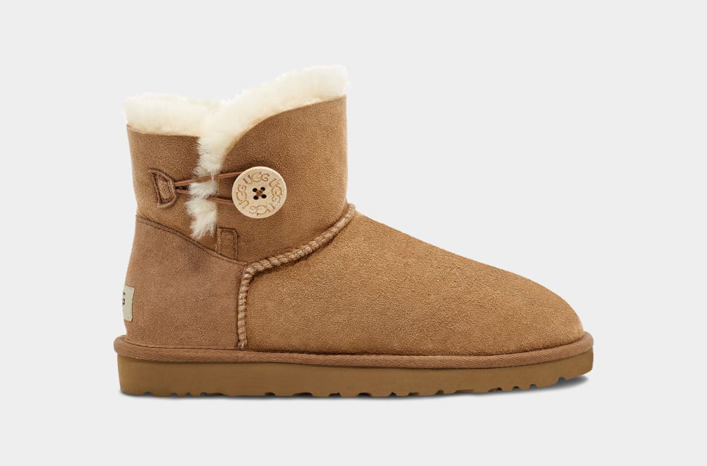 Ugg mini sales bailey button chestnut