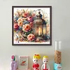 Flower Lantern - 11CT Counted Cross Stitch - 40*40cm - Flower