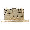 Women's Wedding Bags Handbags Evening Bag Alloy Hollow-out Geometric Pattern Party Event / Party Black Champagne Silver Gold / Fall & Winter