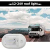 12-24V 24 LED Dome Light Ceiling Lamp with Switch for RV Marine Boat Yacht