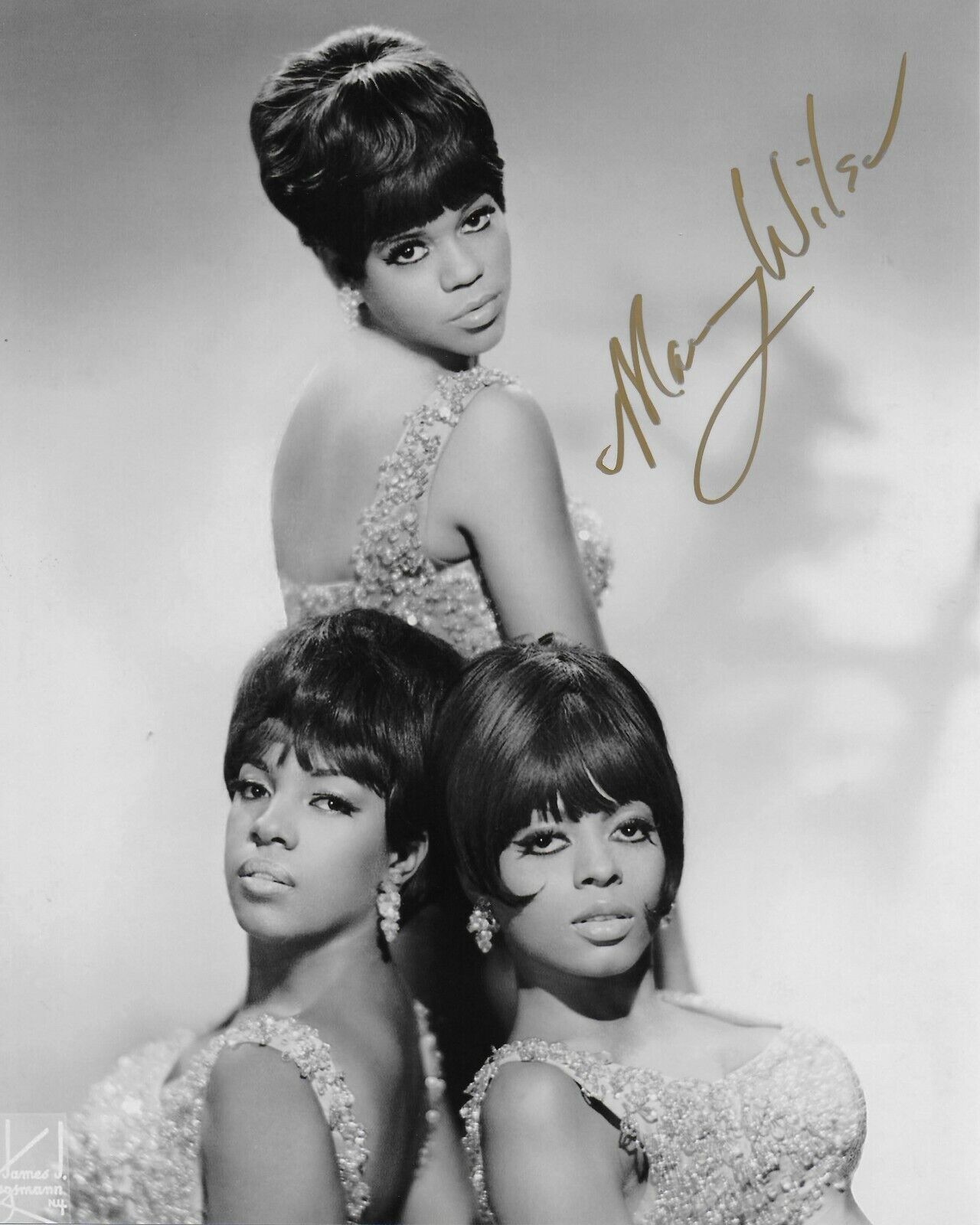 Mary Wilson The Supremes Original 8x10 Photo Poster painting #13 signed at the Hollywood Show