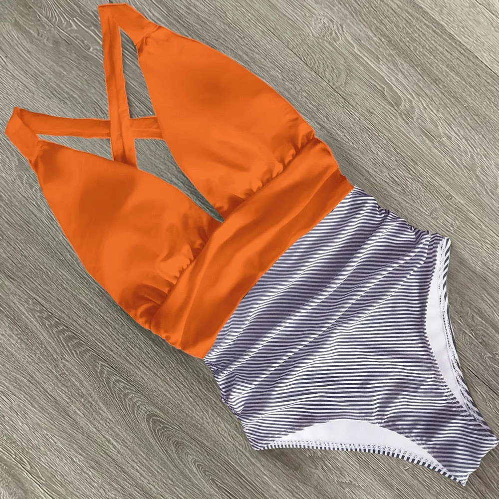 2022 New Sexy One Piece Swimsuit Female Floral Women Swimwear Push Up Bathing Suits Bodysuits Beach wear Deep V-neck Monokini