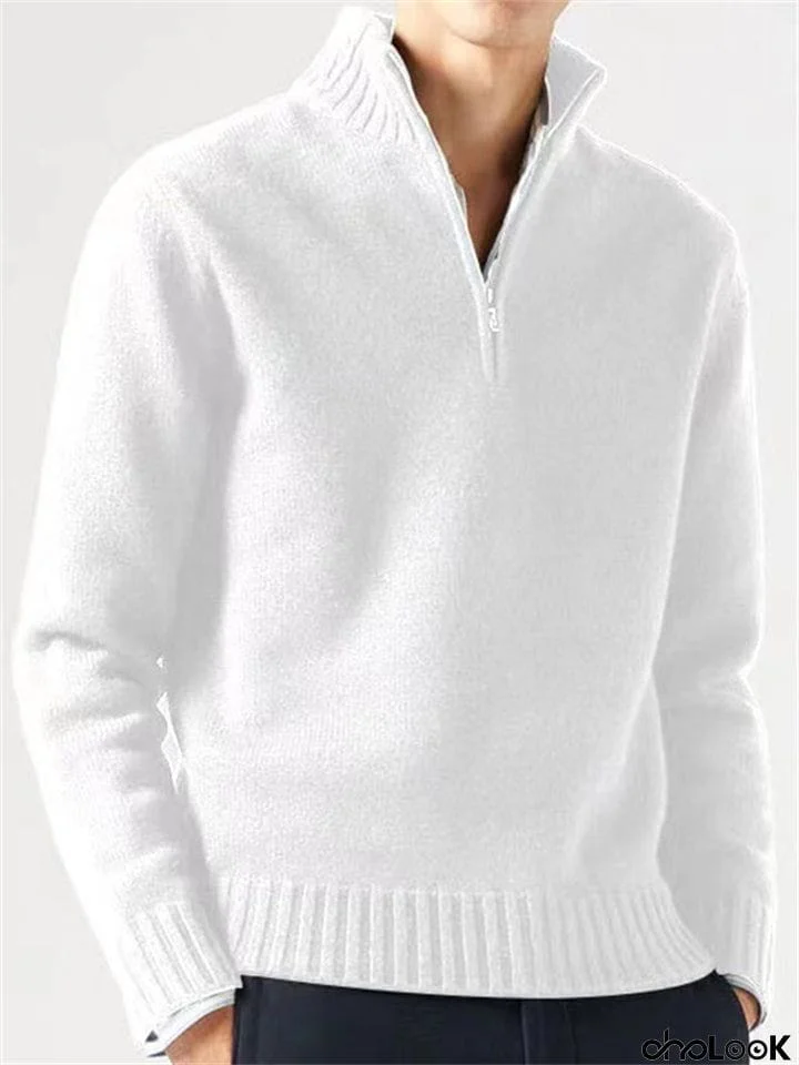 Male Popular Cosy Casual Thick Winter Fleece Tops