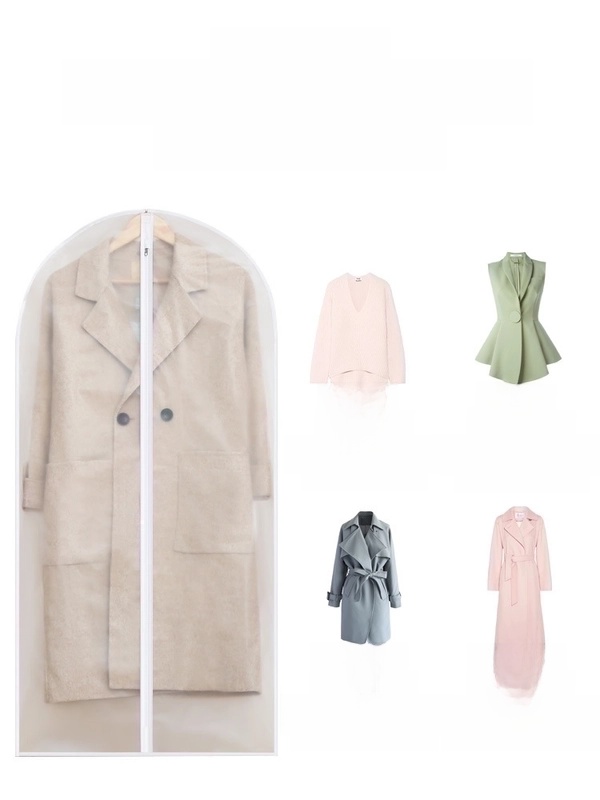 Home Cloakroom Big Clothes Dust Cover Transparent Visible Wardrobe Storage Bag