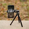  Mini Tripod Metal Smartphone Tripod Cold Shoe Pan/Tilt Camera Tripod Camera Stand Desktop Selfie Tripod