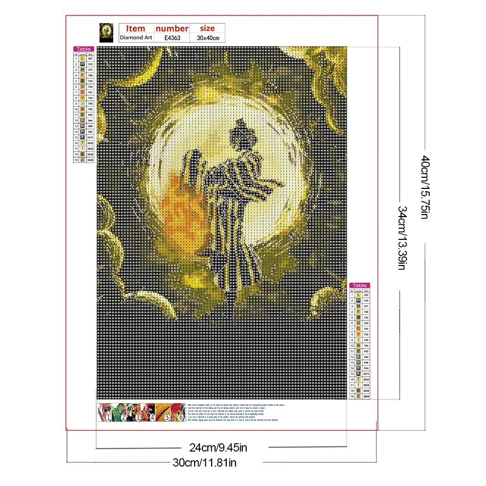 Diamond Painting - Full Round Drill - Anime Silhouette(Canvas|30*40cm)