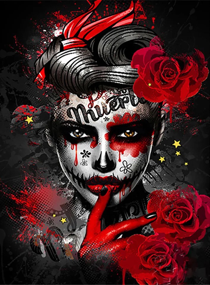 Painted Cool Girls 40*50CM(Canvas) Full Round Drill Diamond Painting gbfke