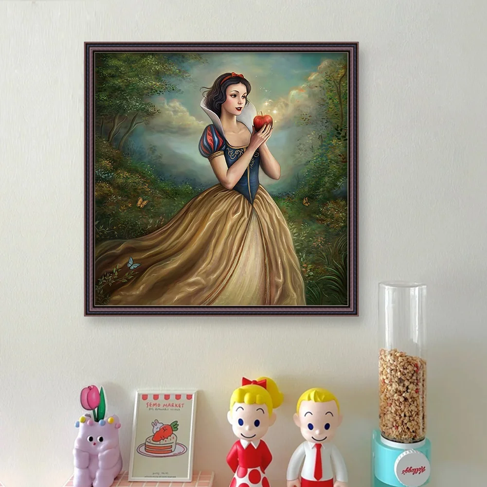 11CT Full Stamped Cross Stitch - Snow White(Canvas|40*40CM)