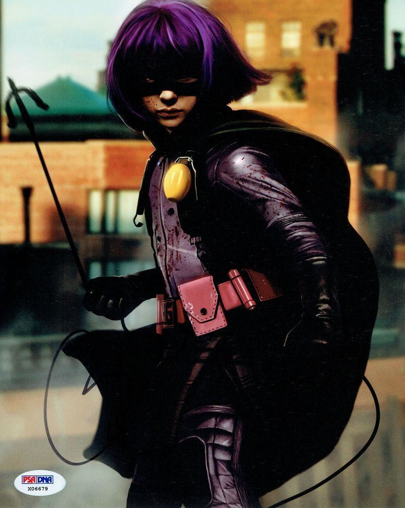 Chloe Moretz Signed Kick-Ass Authentic Autographed 8x10 Photo Poster painting PSA/DNA #X06679