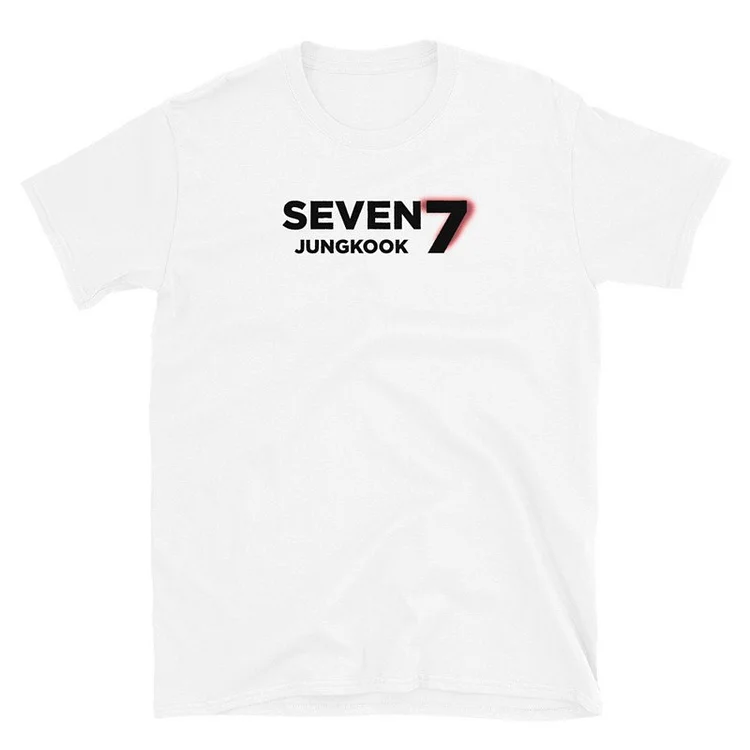 BTS Jungkook Solo Single SEVEN Design Logo T-shirt