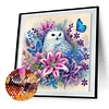 Eulen und Blumen speziell geformte 5D-DIY-Teilbohrdiamanten Punkte Edelsteinkunst-Kits f&uuml;r Erwachsene Anf&auml;nger Wohndekoration Diamanten Gem&auml;lde Edelst