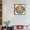 (40*40cm)DIY Round Partial AB Drill Diamond Painting - Stained Glass Flower