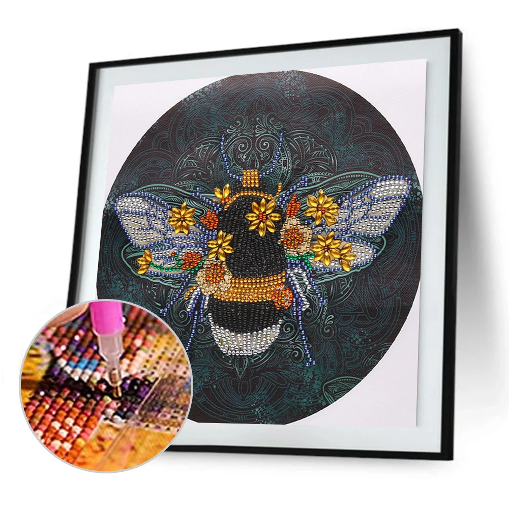 Diamond Painting - Special Shaped Drill - Bee(30*30cm)