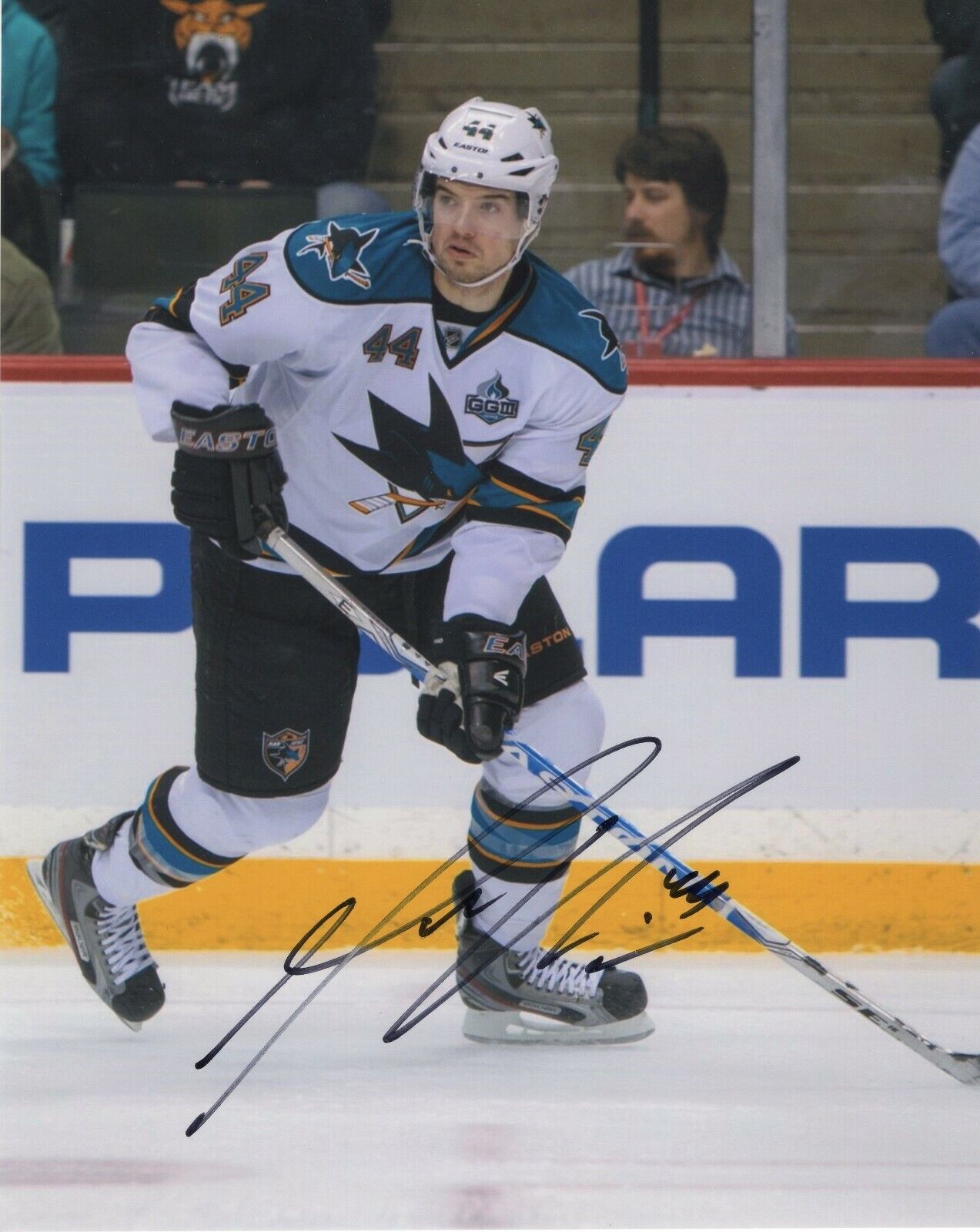 MARC-EDOUARD VLASIC SIGNED AUTOGRAPH SAN JOSE SHARKS 8X10 Photo Poster painting PROOF