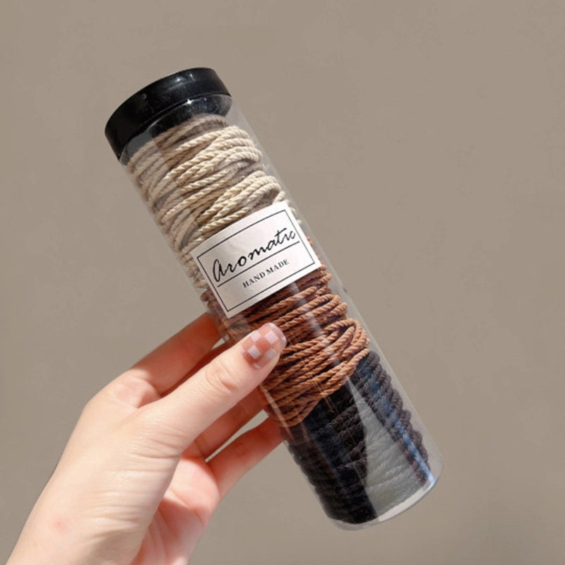 Canned Rubber Band Women’s Tie Head High Elastic Durable Hair Rope Tie Head New Rubber Band High Ponytail Hair Rope Hair Ring