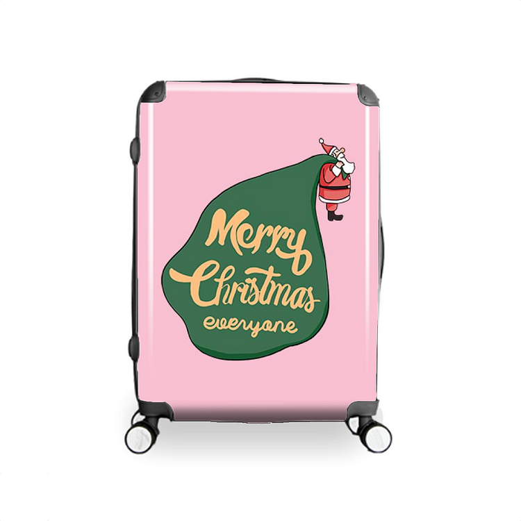 Santa With Too Many Presents, Christmas Hardside Luggage
