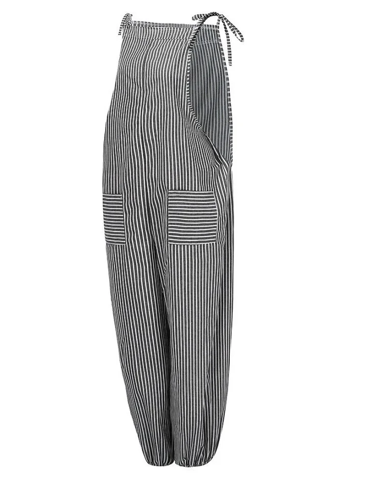 sleeveless striped spaghetti one pieces jumpsuits p106037