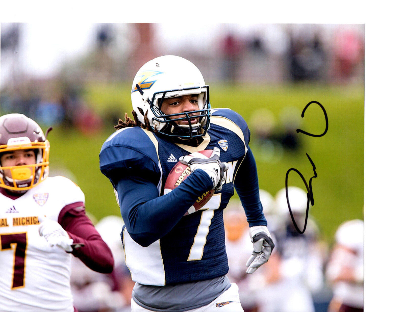 Jerome Lane Akron Zips signed autographed 8x10 football Photo Poster painting 2017 NFL Draft