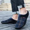 Unisex Winter Thick Plush Soft Sole Indoors & OutdoorsCotton Anti-Slip Slippers Shoes