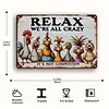 Colorful Cartoon Chickens - Vintage Metal Signs(8*12Inch/12*16Inch) - Chicken