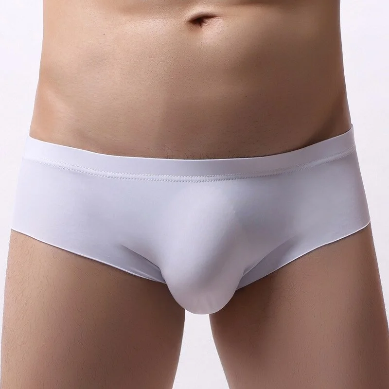 Aonga New  Underwear Men Boxer Para Hombre Man Penis Mens Boxers Silk Cuecas Masculina Boxershorts Homme Size S-XL