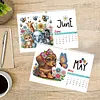 2027 New DIY Diamond Painting Wall Calendar Kit 12-Month Flip Calendar Design Home Decor