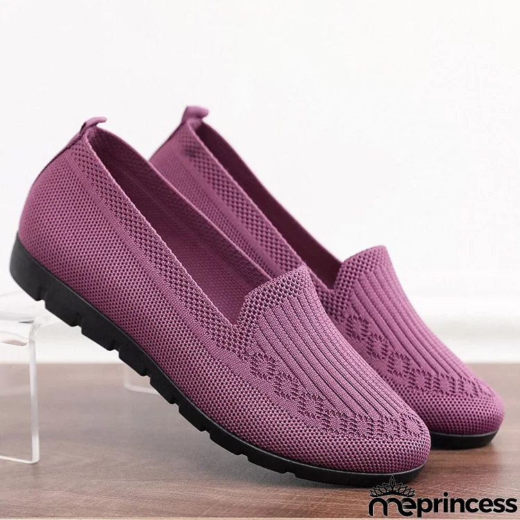 ??Last Day 49% OFF -Women's Stylish Knit Mesh Slip-on Sneakers