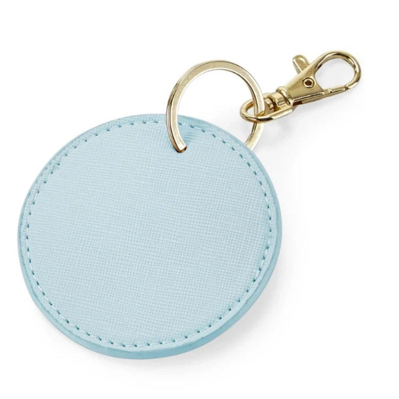 Elegant Minimalist Solid Color Pu Leather Unisex Keychain