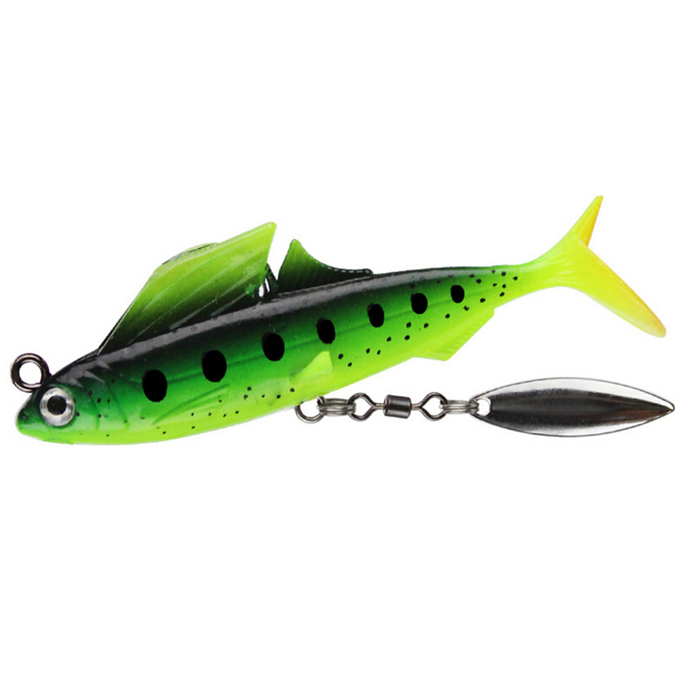 

Soft Sequin Lead Fish w/ Hook Fishing Lure 8.5cm 12.5g Lifelike False Bait, Blue, 501 Original