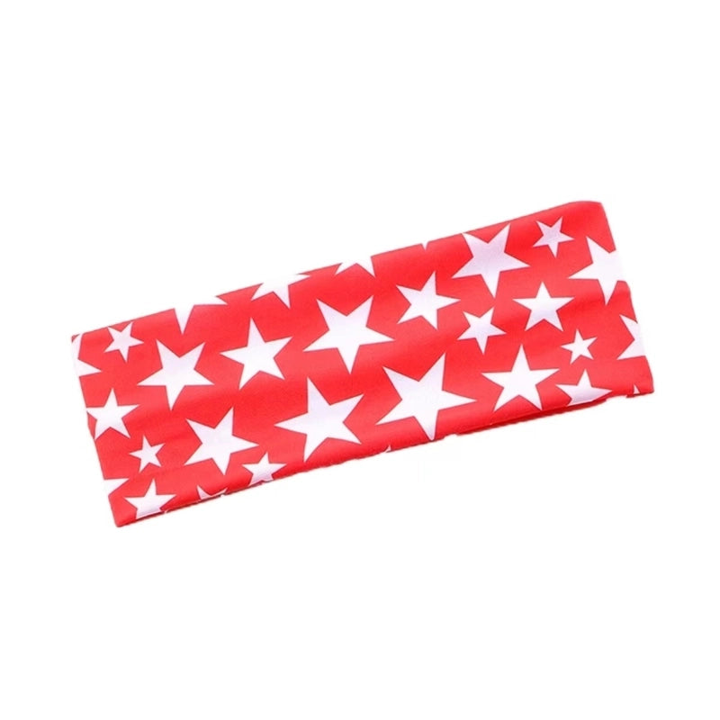 Women’s Minimalist Classic Style American Flag Cloth Hair Band Hair Tie