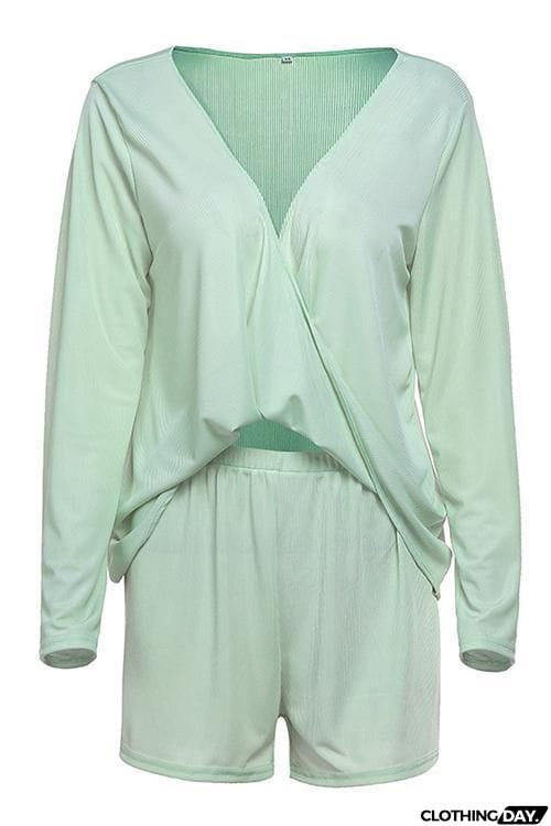 Cross Front Shorts Set