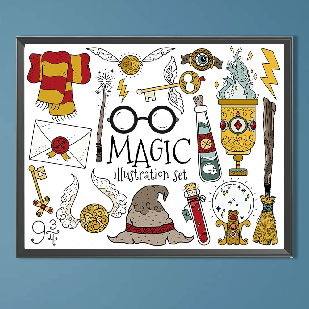 Diamond Painting - Full Round Drill - Harry Potter Gadget(Canvas|50*40cm)